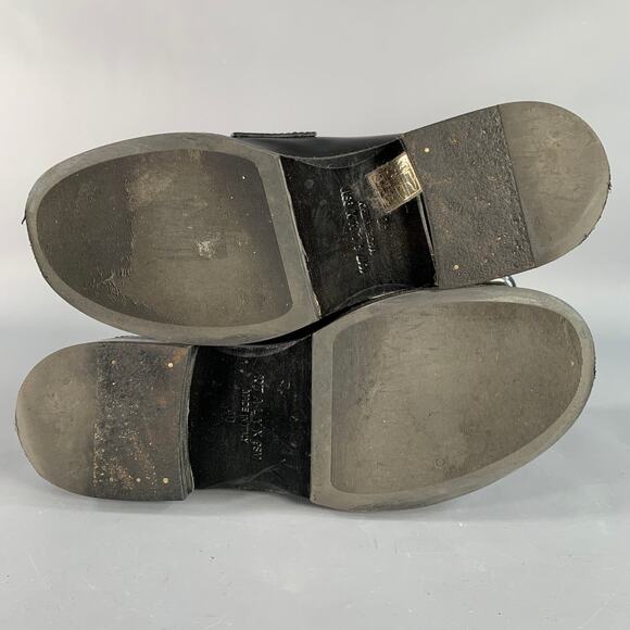 1017 ALYX 9SM Size 8 Black Silver Leather Slip On Loafers main image 11